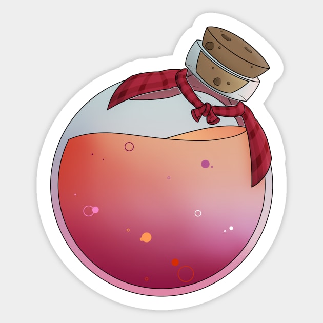 Lesbian Pride Potion Sticker by AtomicScratch